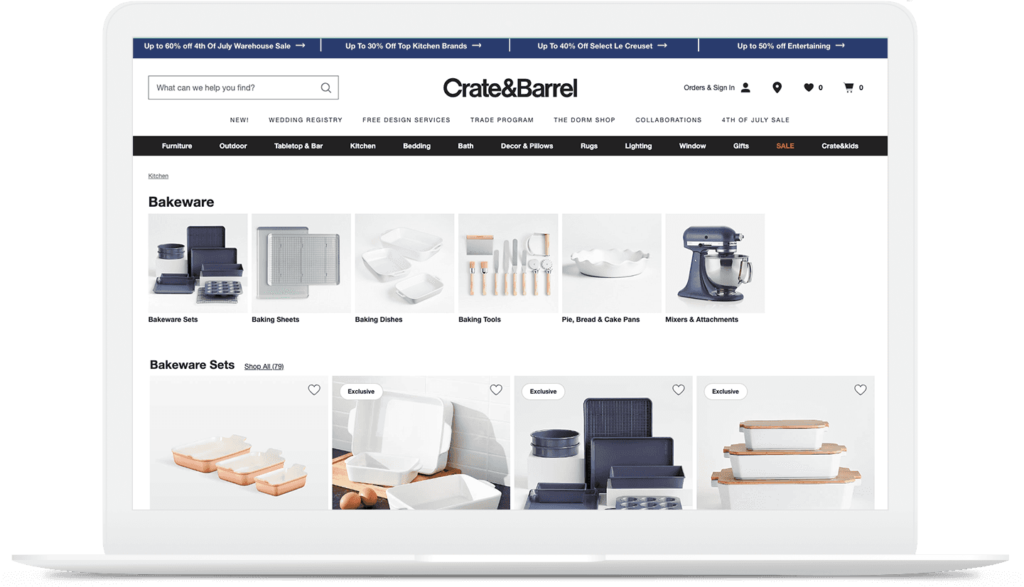 Crate & Barrel Bakeware
