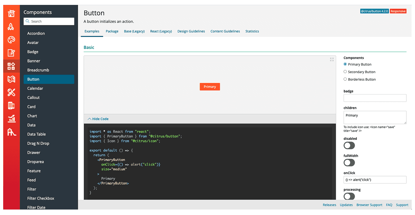 Paylocity Design System Button
