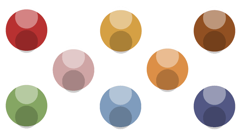 The Nat Handsome Games Brand Colors.