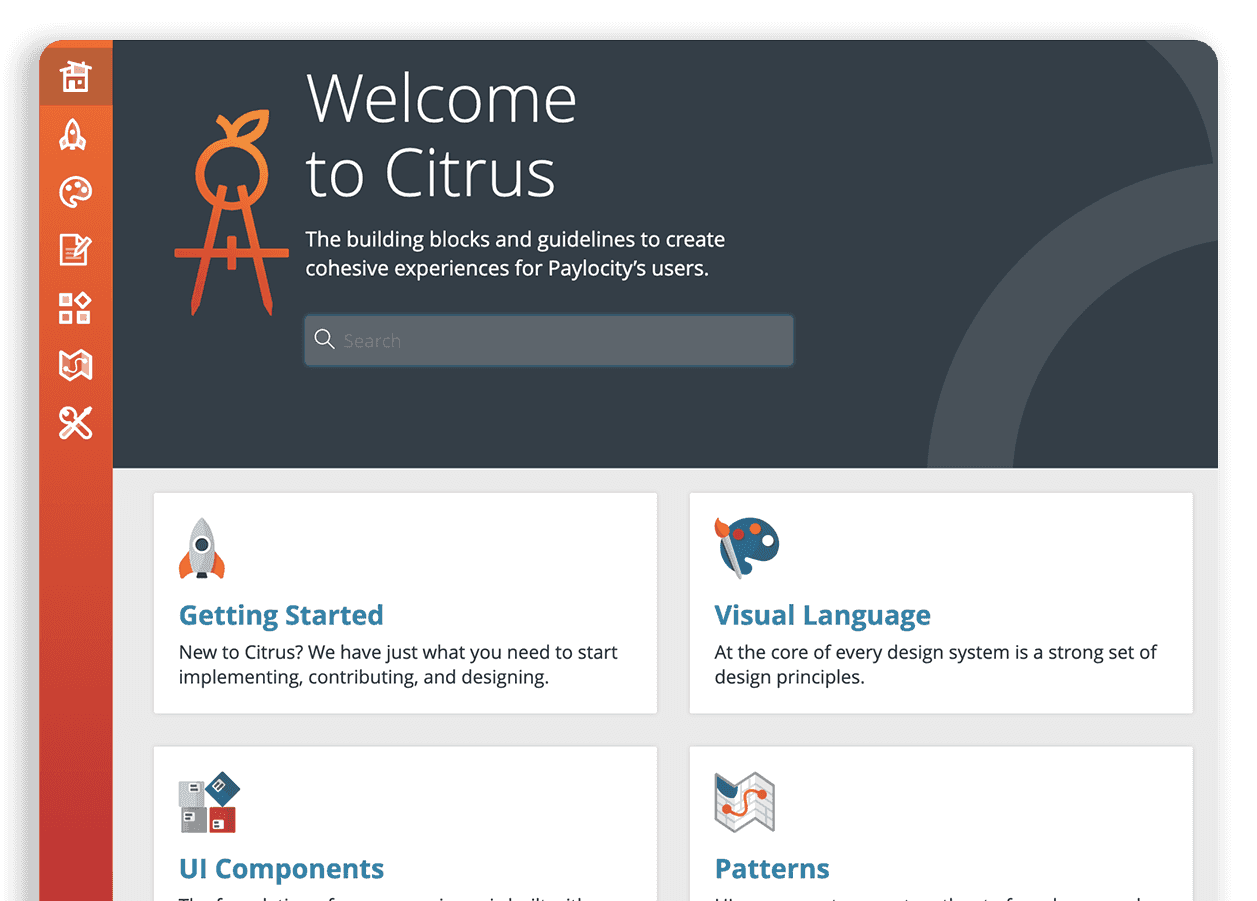 Paylocity Design System, also known as Citrus